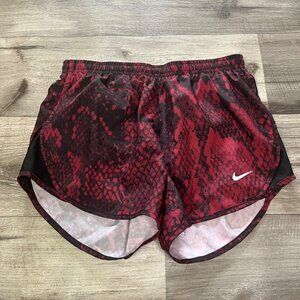 Nike Athletic Dri-Fit Loose Running Shorts Red Snake Women’s Size XS